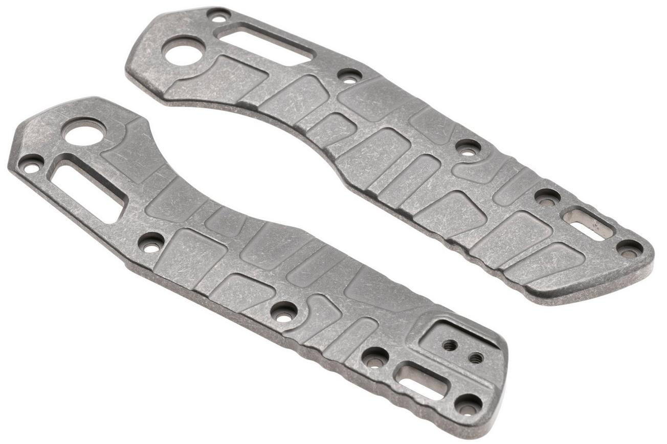 Lex Custom Microtech MSI Standard Issue Scales V2 MMSI2SW, Stonewashed Titanium, handgreepschalen
