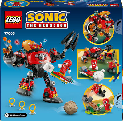 LEGO Sonic 77005 Knuckles mot Dr. Eggmans Egg Crusher-robot