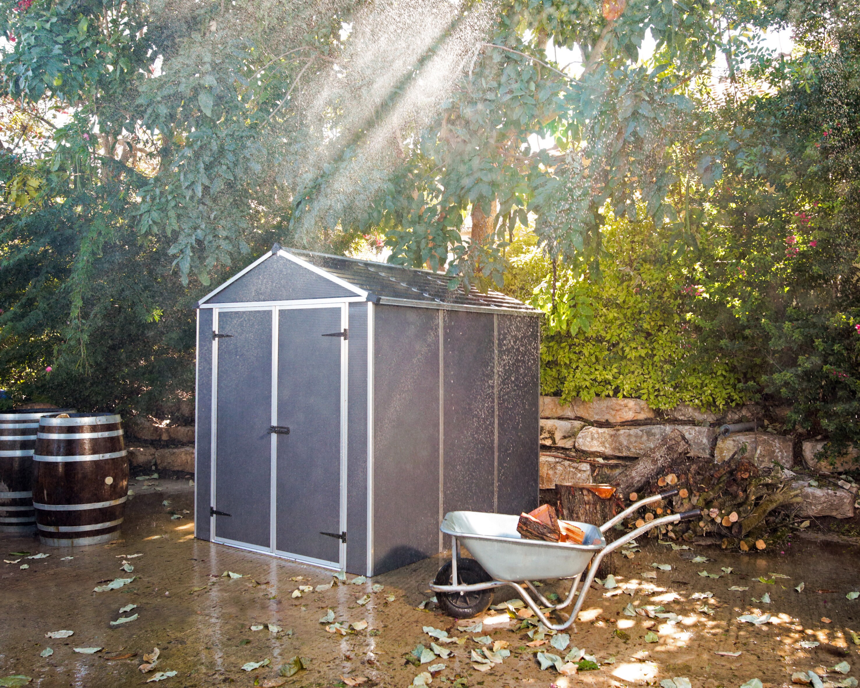 Canopia Rubicon Gerätehaus, anthrazit229x185x217 in cm