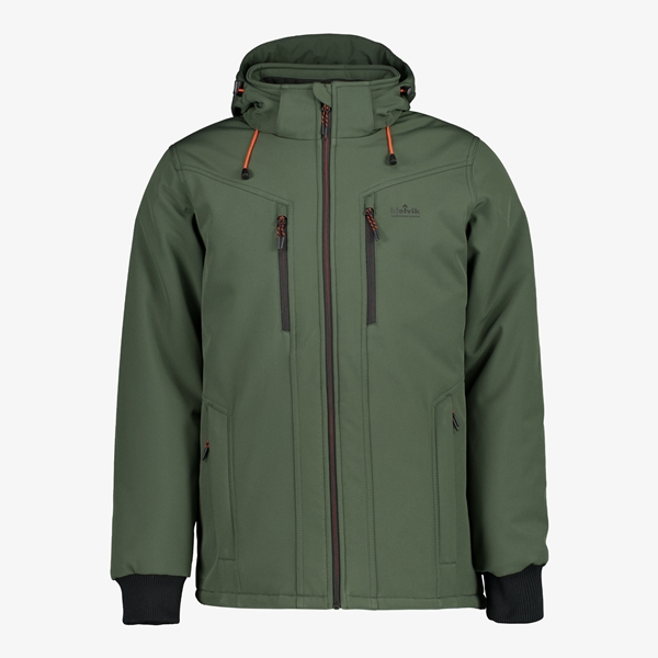 Kjelvik gewatteerde heren softshell jas groen