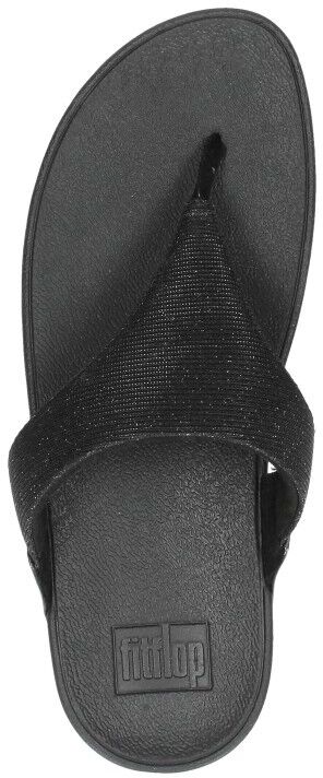 Fitflop Lulu Shimmerlux Toe - Post Sandals zwart