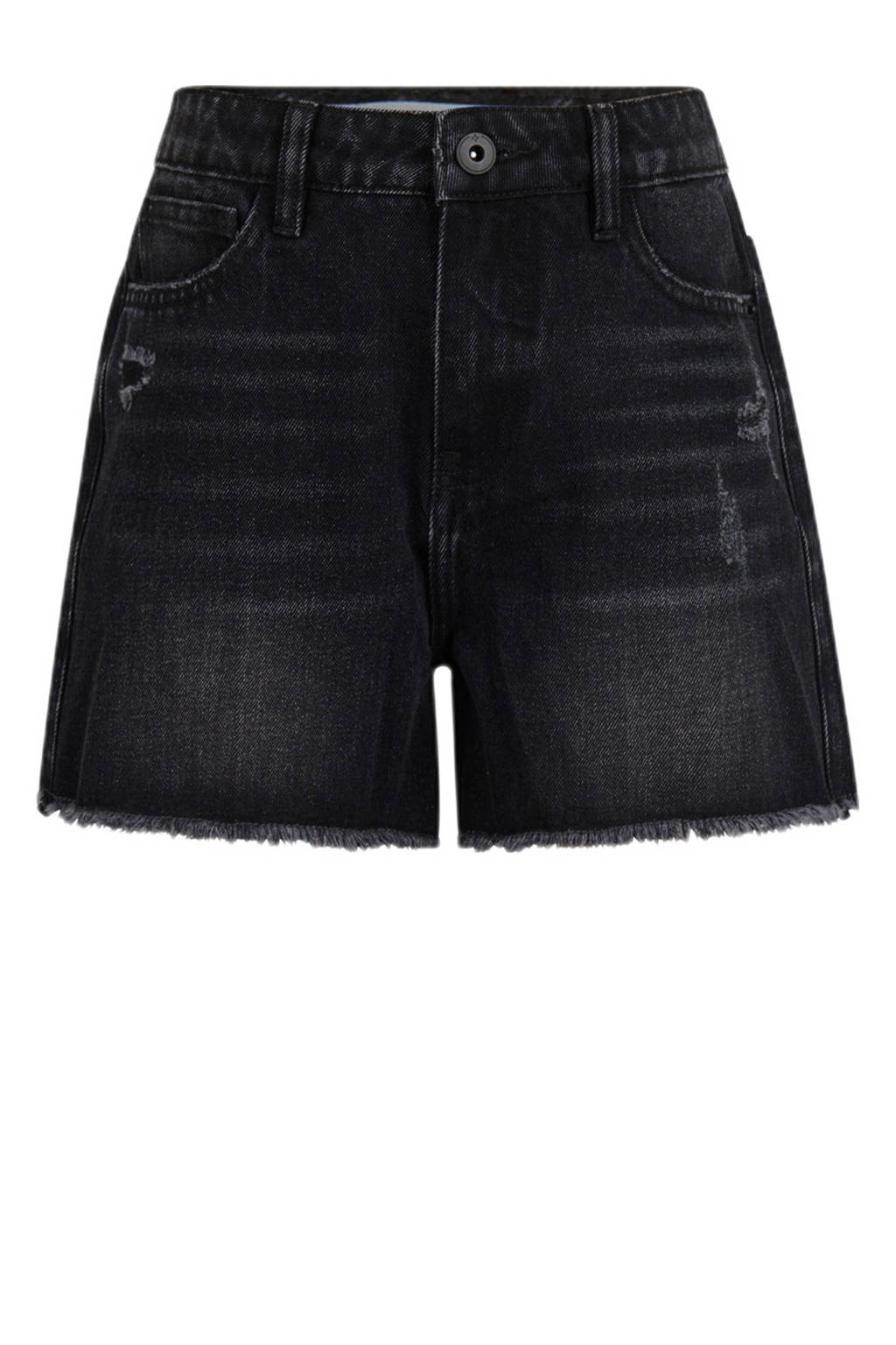 Shoeby high waist regular fit denim short zwart