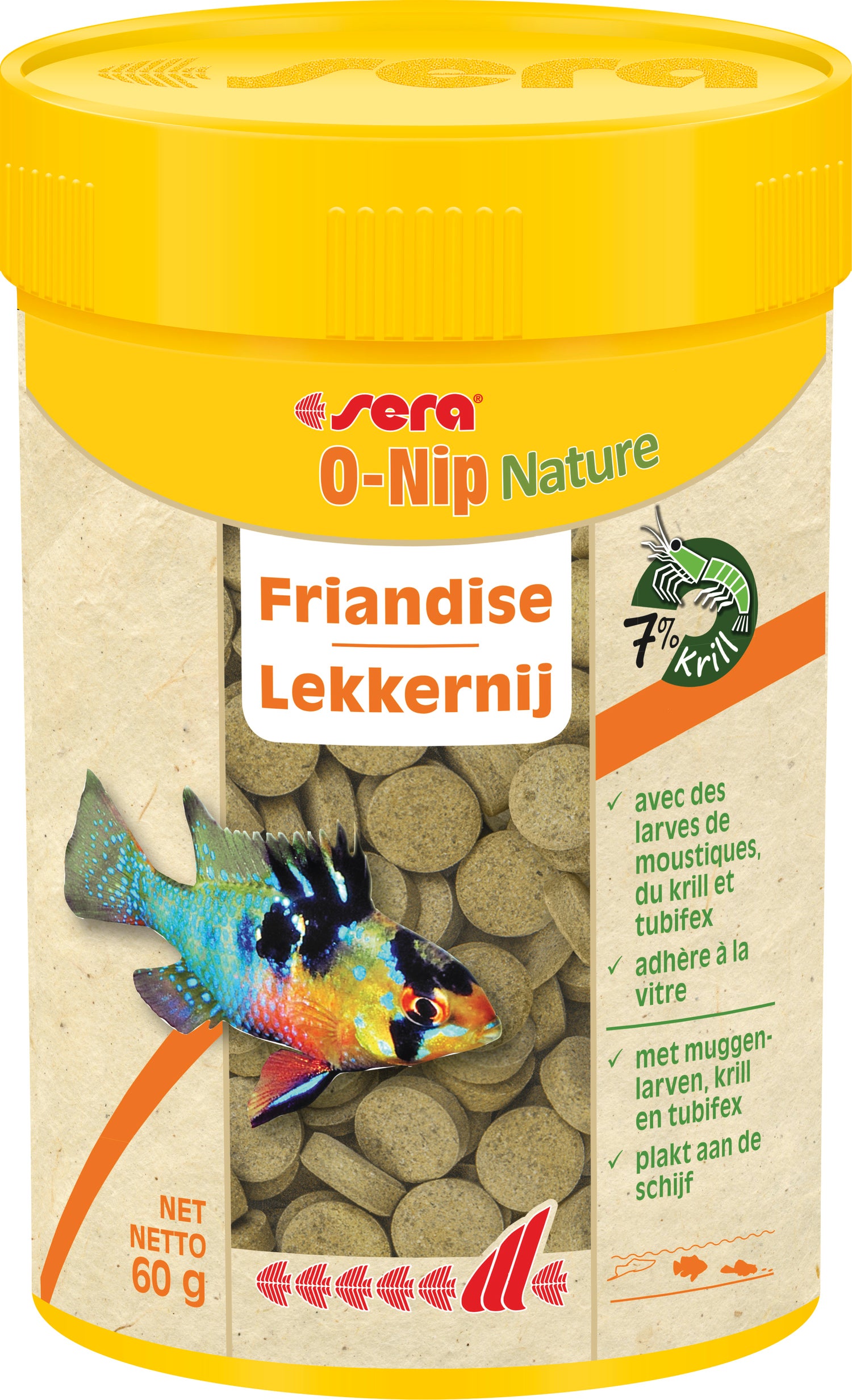 Sera visvoer O-Nip Nature 60 g 100 tabletten