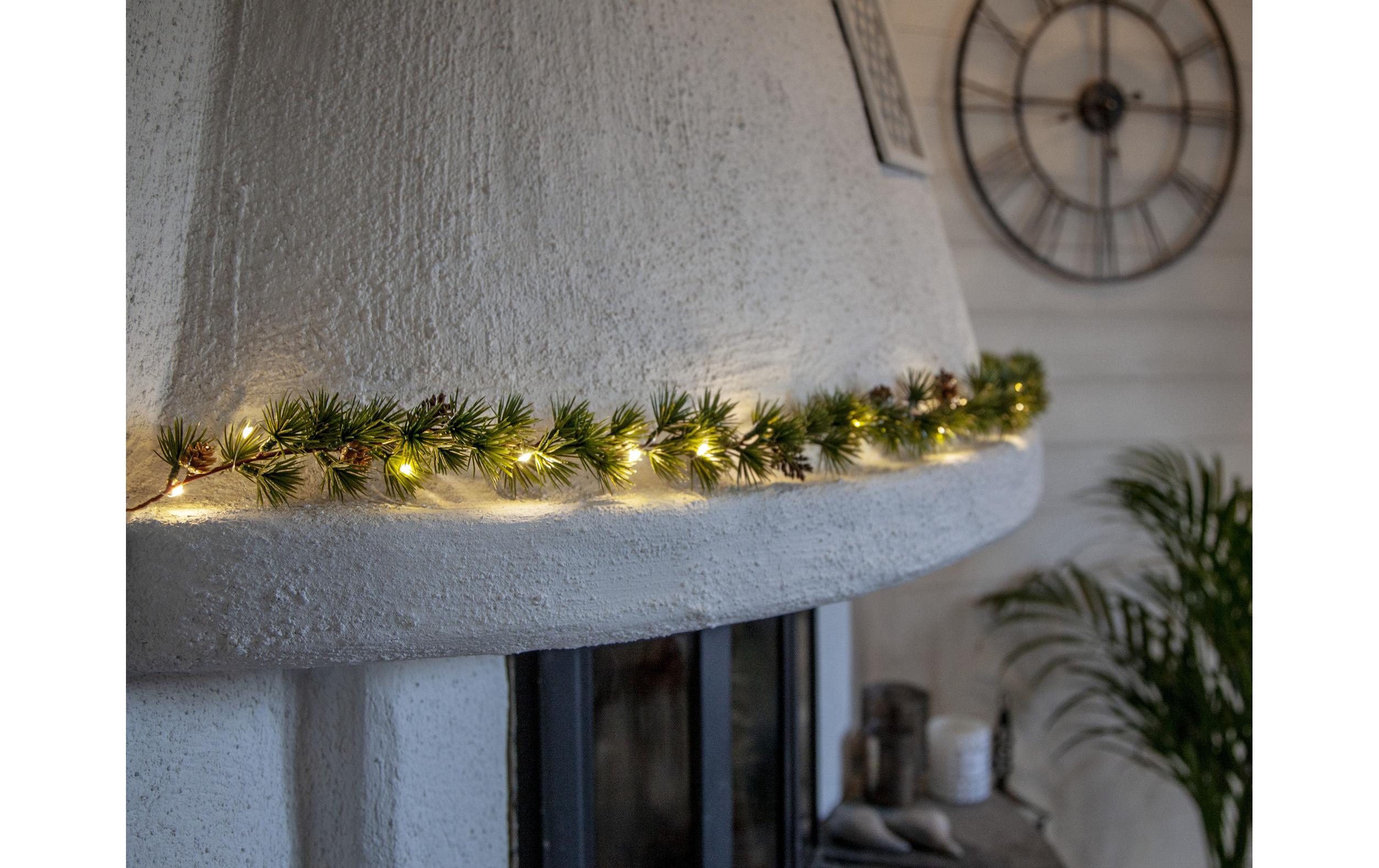Girlande LED Larix, 140 cm, GrünLED Weihnachtsdekoration