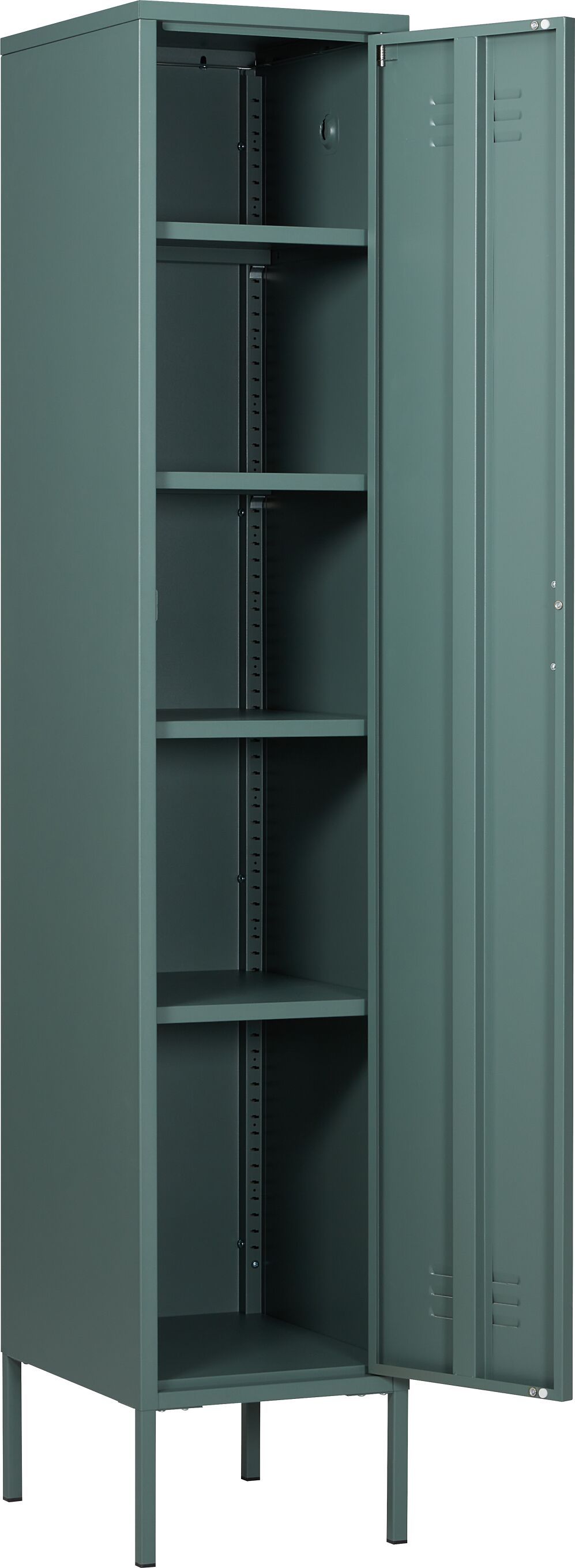 MIKO Schrank - Grün / B: 35.0 cm x T: 46.0 cm x H: 183.0 cm