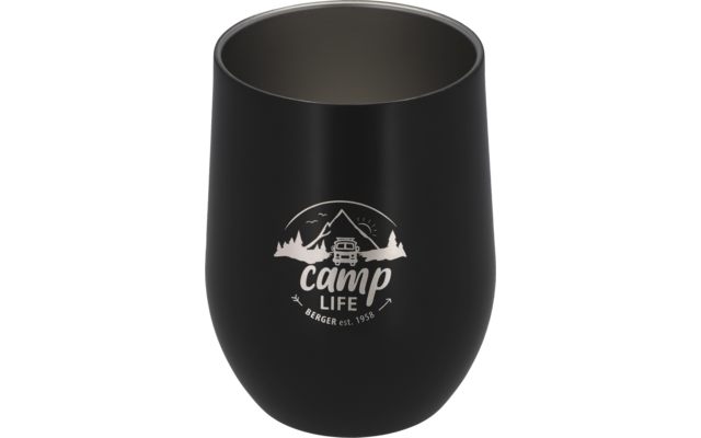 Camplife Edelstahl Thermo-Trinkbecher mit Deckel 360 ml