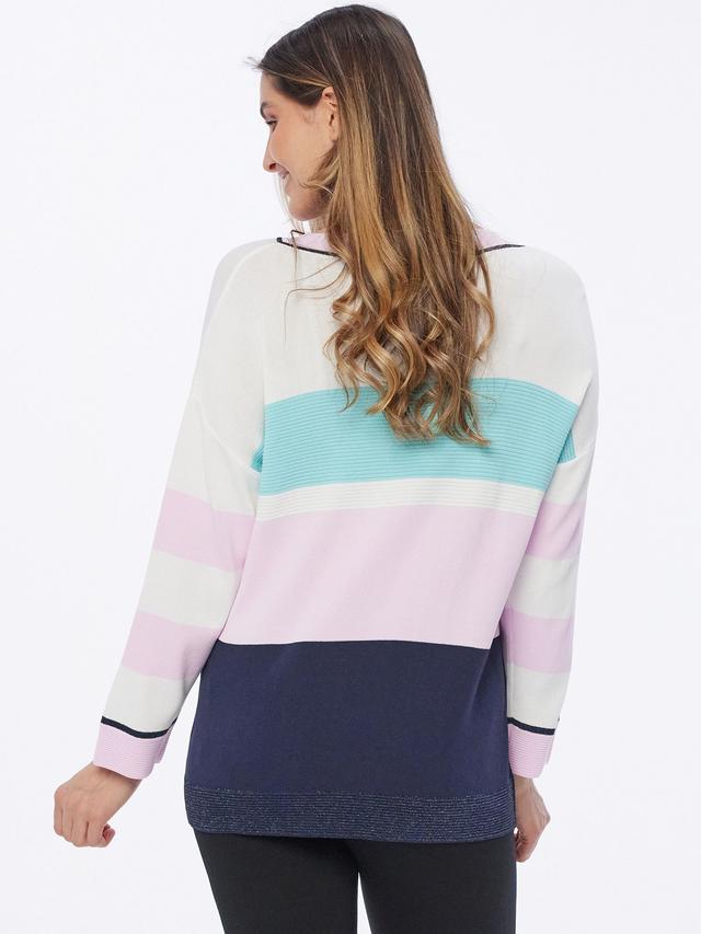 Feinstrick Pullover Streifendesign