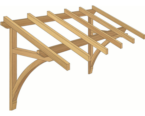 RORO luifel BRIXEN 2000x1200x1460 mm sparrenhout onbehandeld