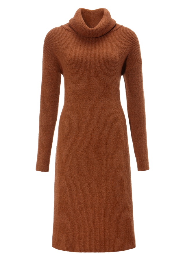 Aniston CASUAL Strickkleid mit halsfernem Rollkragen