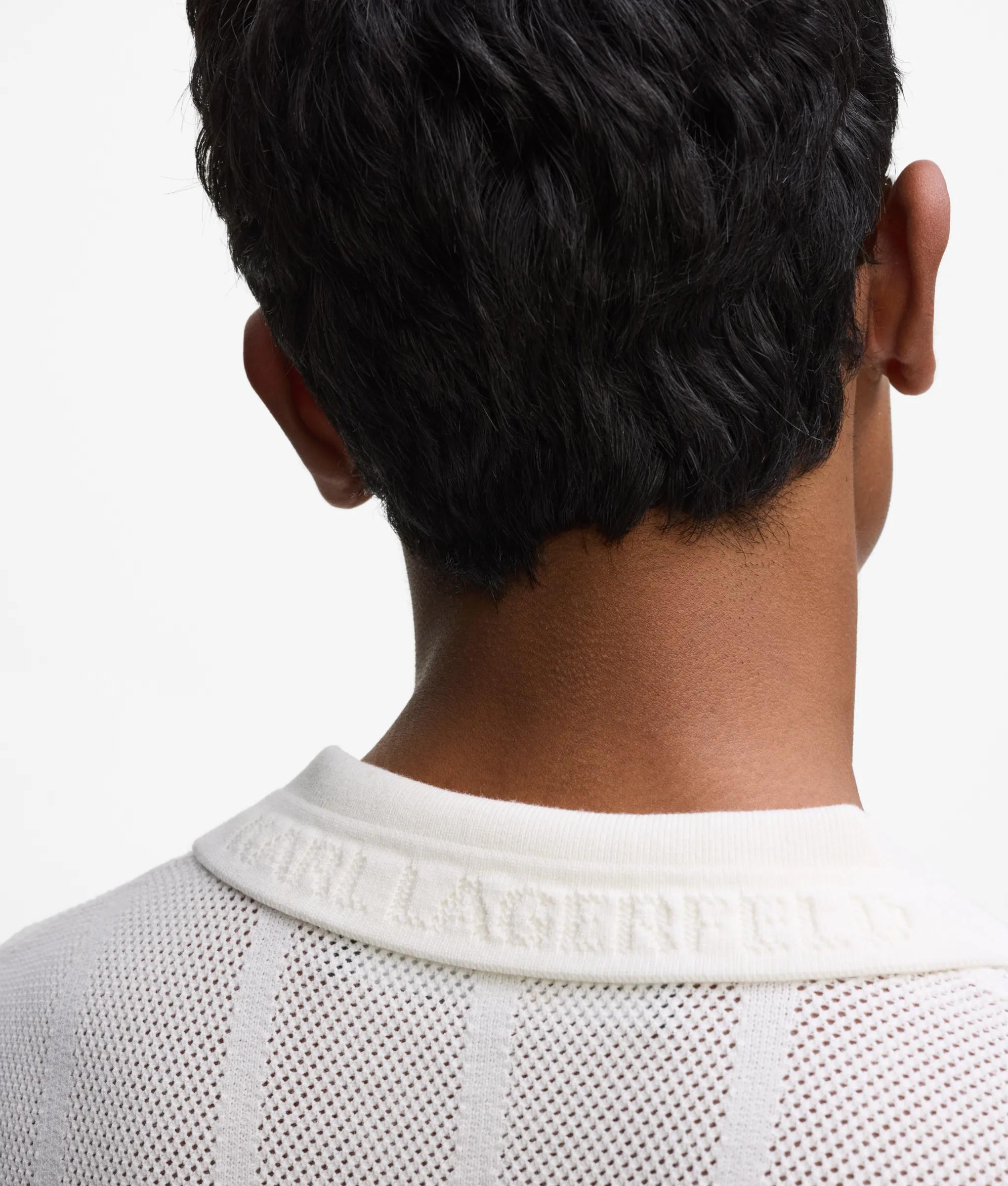 Shirt met korte mouwen van gebreide stof