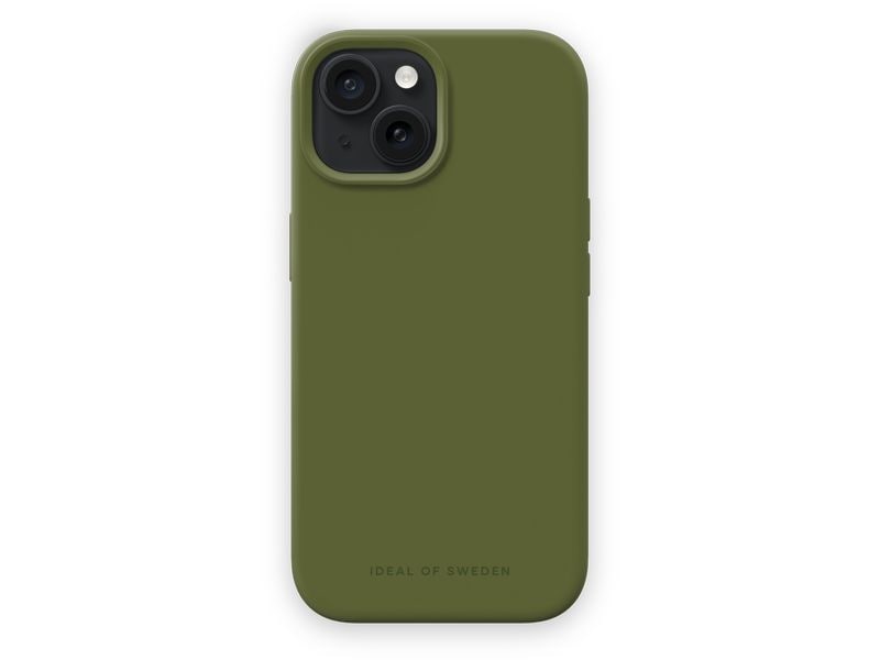 Ideal of Sweden Silicone iPhone 15 Khaki Silikon-Backcover für das Apple iPhone 15
