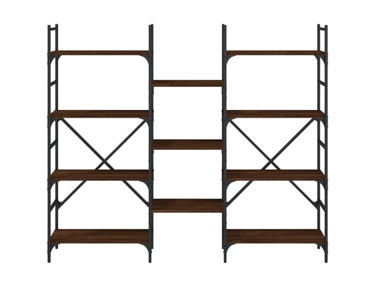 VIDAXL - Bibliothèque chêne marron 160x28,5x136,5 cm bois d'ingénieri...