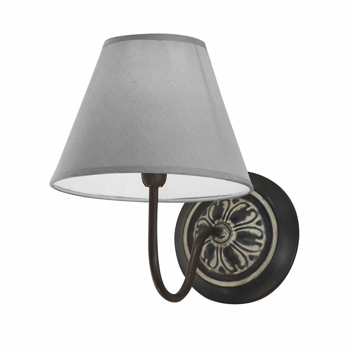 Wandlampe Gradinas grau/schwarz