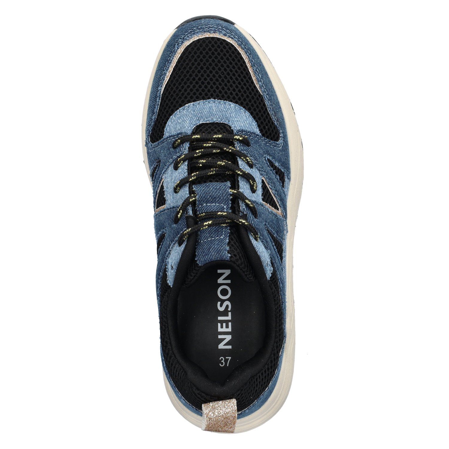 dames dad sneaker Nelson Blauw