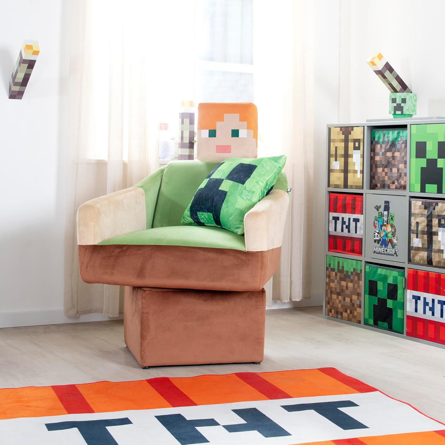 Minecraft - Drehsessel mit Rücken- und Armlehne, Alex, gepolstert