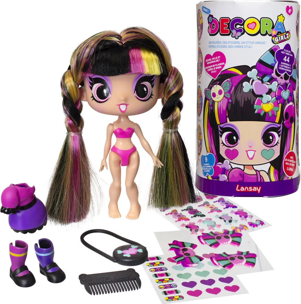 DECORA GIRLZ - MINI POUPEE  FASHION A PERSONNALISER - LUNA