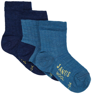 Janus Strømper 3-pack, Lyseblå
