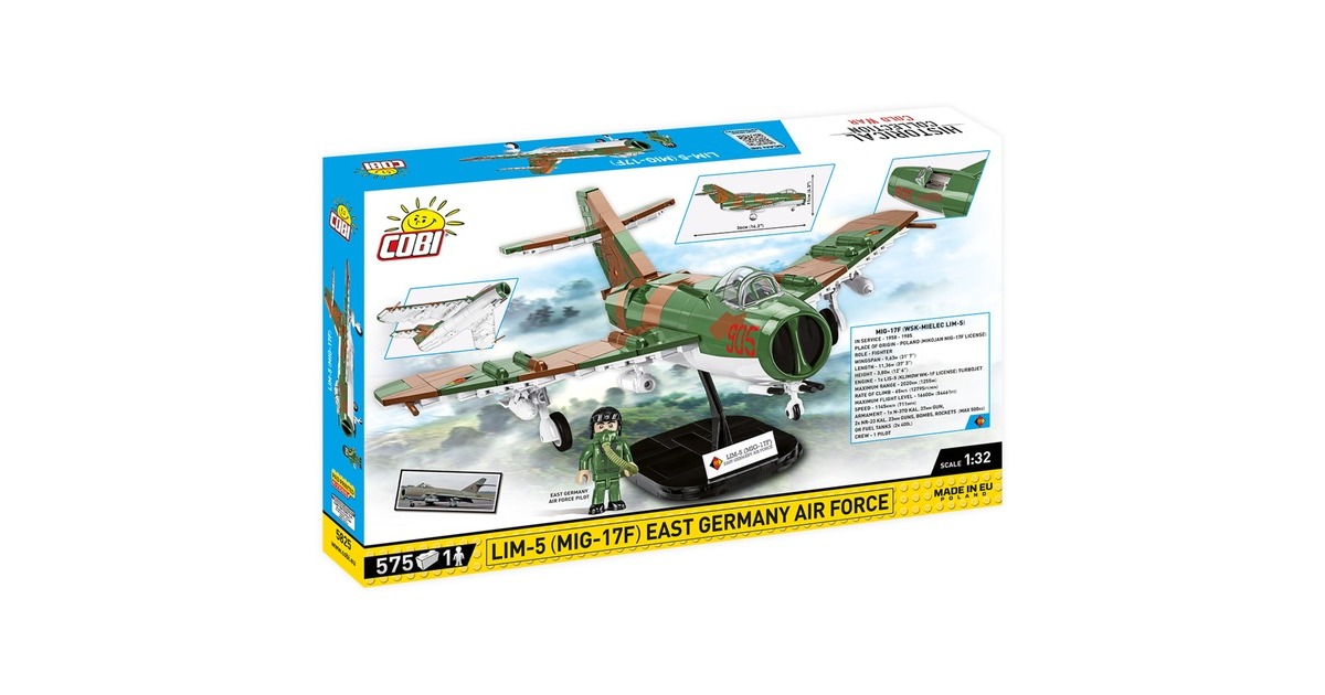 COBIHistorical Collection - Lim-5 ( MiG-17F ) East Germany Air Force Constructiespeelgoed  (Schaal 1:32)