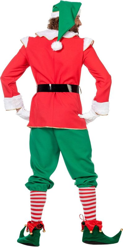 Elfen Kostuum - Groen - Jas/Broek/Muts/Riem
