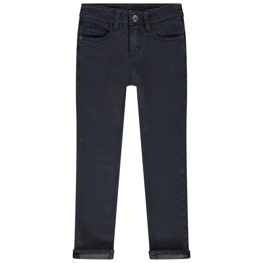 Jean slim en denim teinté pour garçon - Gris foncé