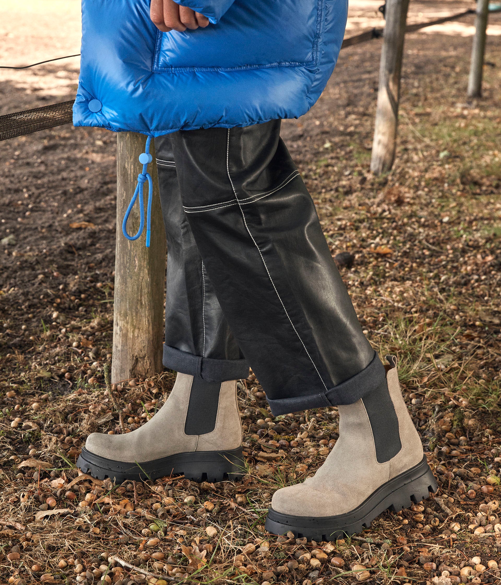Chelsea boots taupe Lia