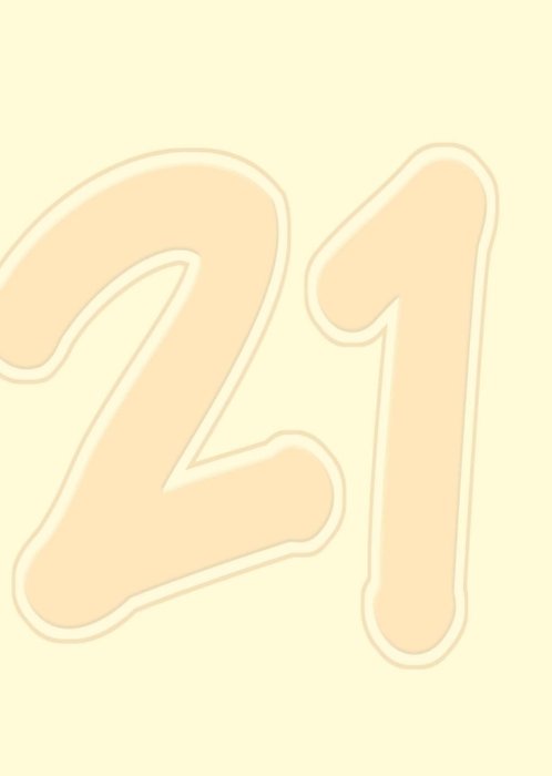 Doodles | Verjaardagskaart | 21 jaar