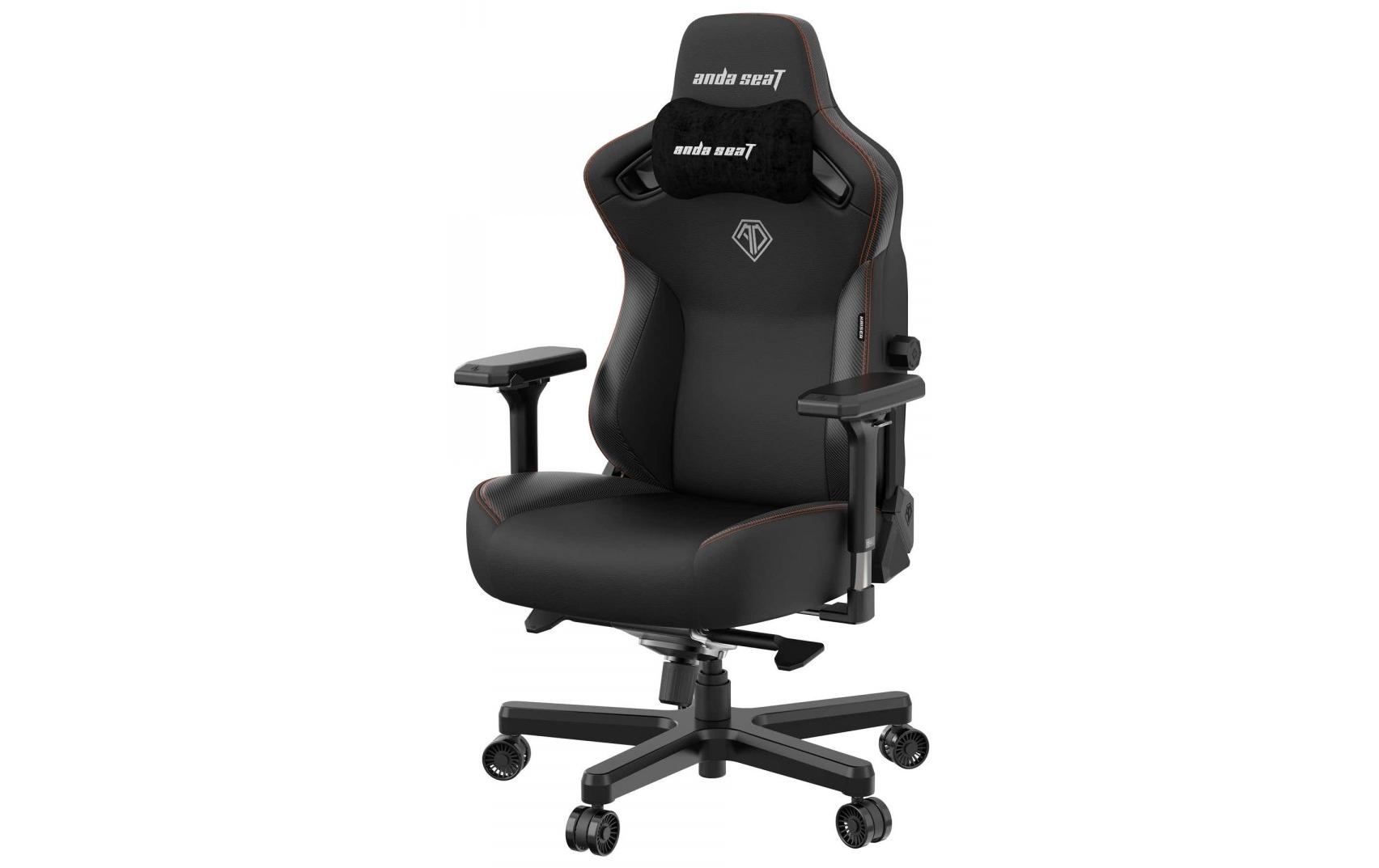 Gaming-Stuhl Kaiser 3 XL Schwarz<br>Gaming-Stuhl aus Kunstleder und mit einer Belastbarkeit von bis zu 180 kg
