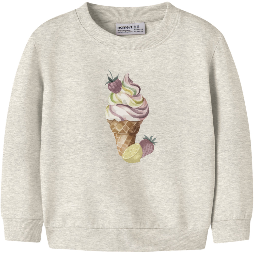 Køb Name It Peyote Melange Nmfjovina Ls Nreg Sweat Unb Box
