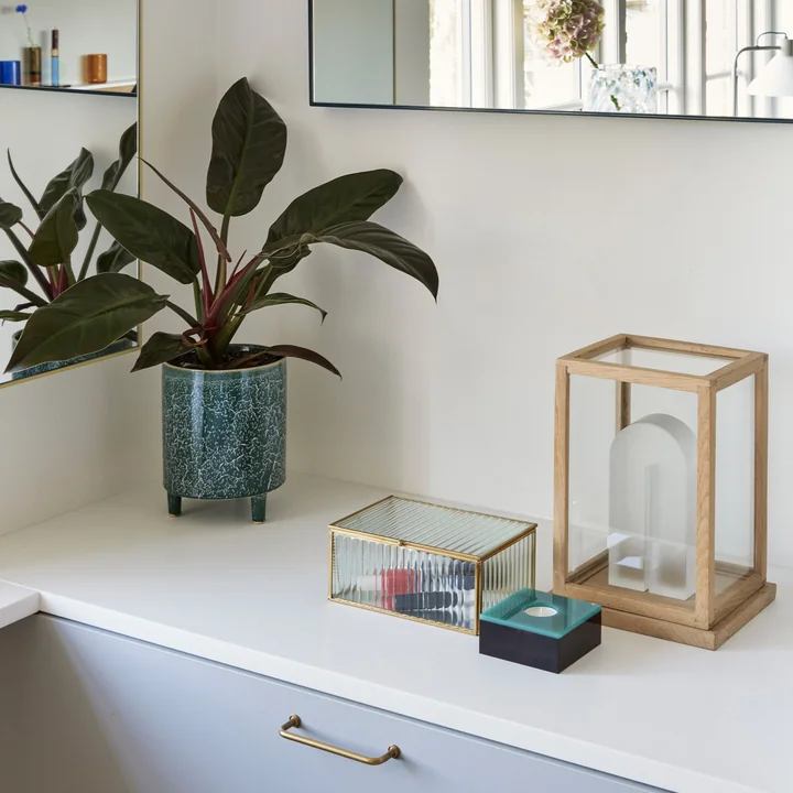 Hübsch Interior - Ripple Glasboxen, gefrostet (3er-Set)
