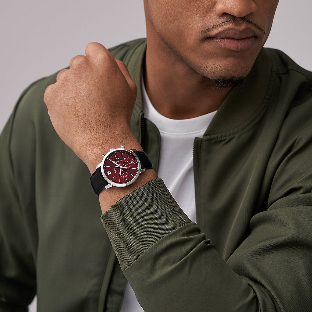 Montre Fossil neutra Bordeaux