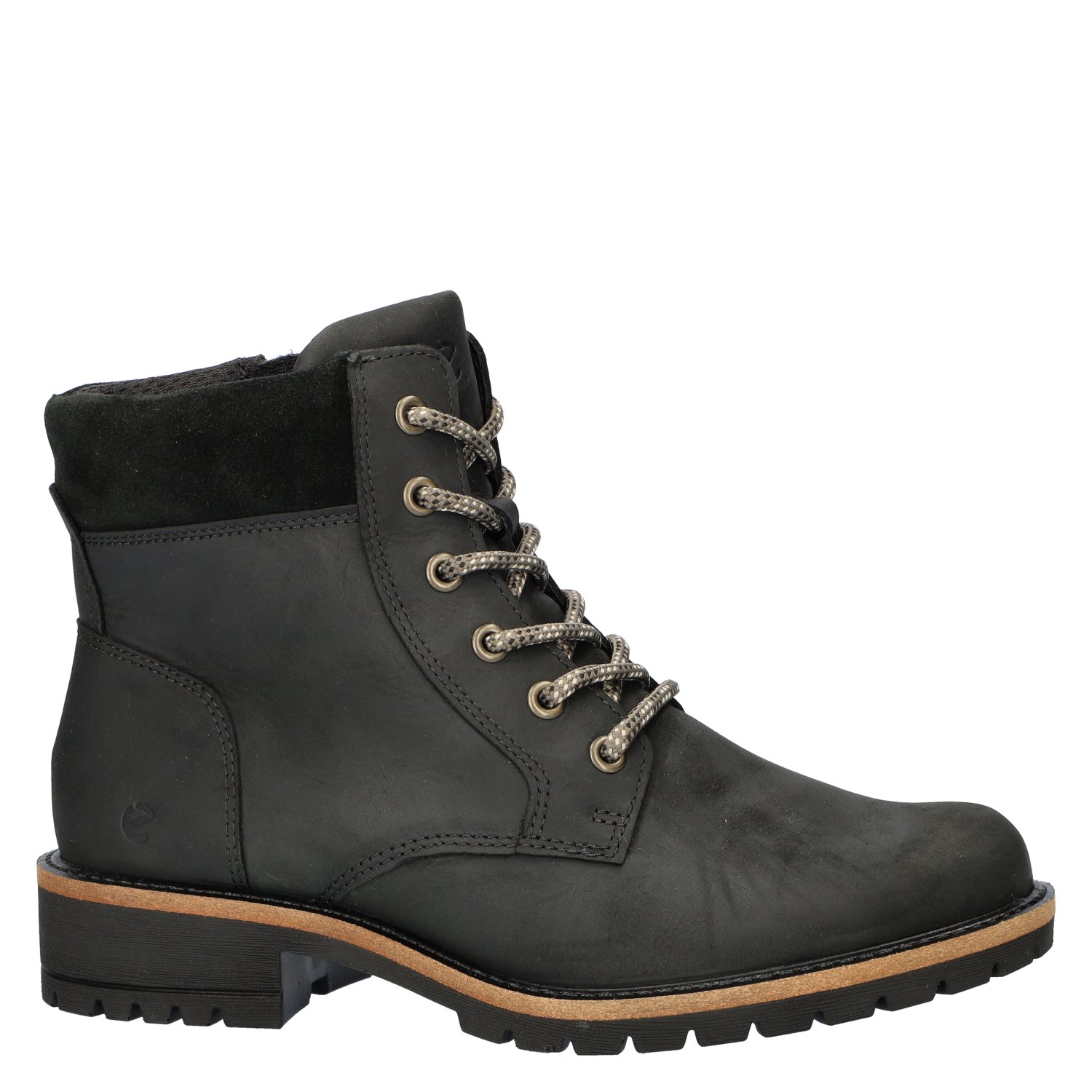 Elaina heren veterboot Ecco Zwart