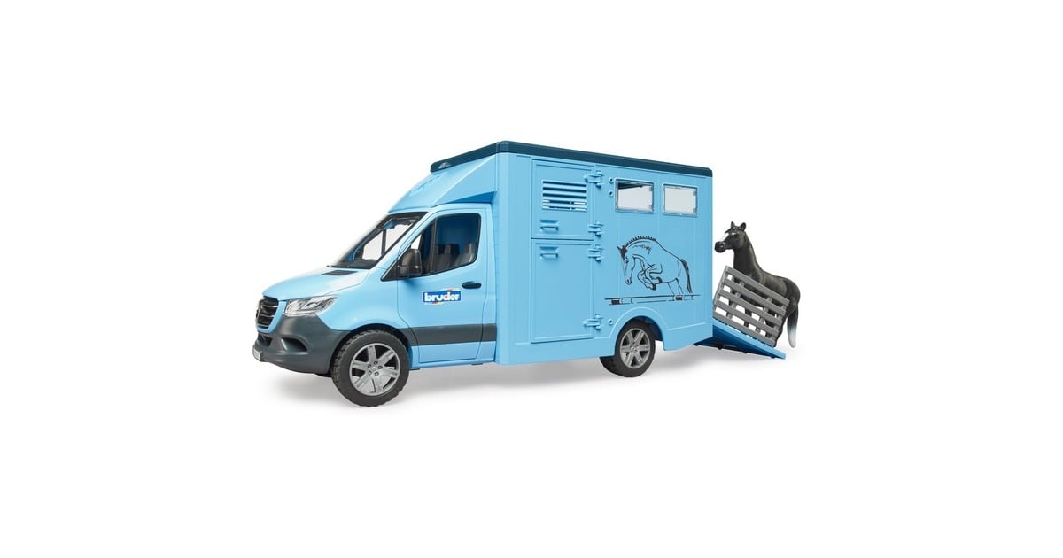 bruderMB Sprinter dierentransporter met paard Modelvoertuig  (02674)