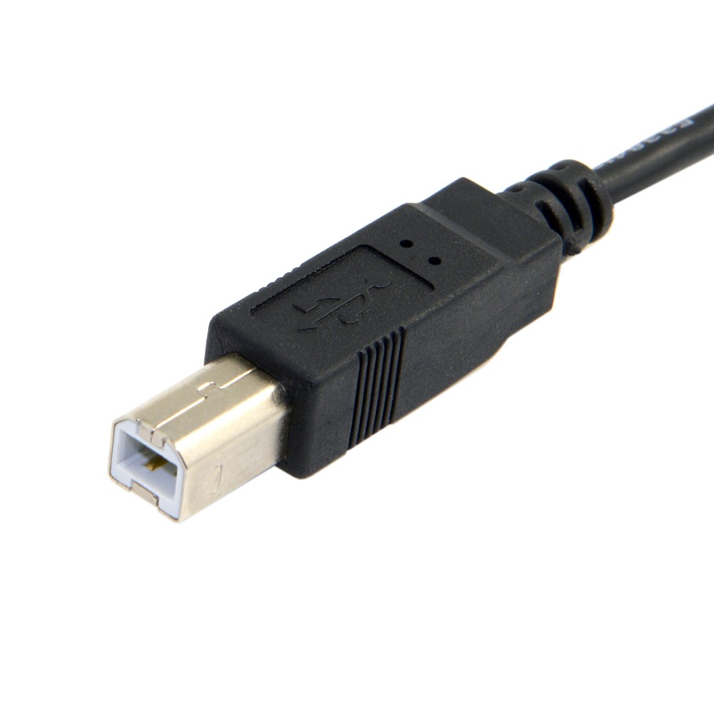(1m) USB C auf USB B Kabel für Drucker Scanner Festplatten - Schwarz