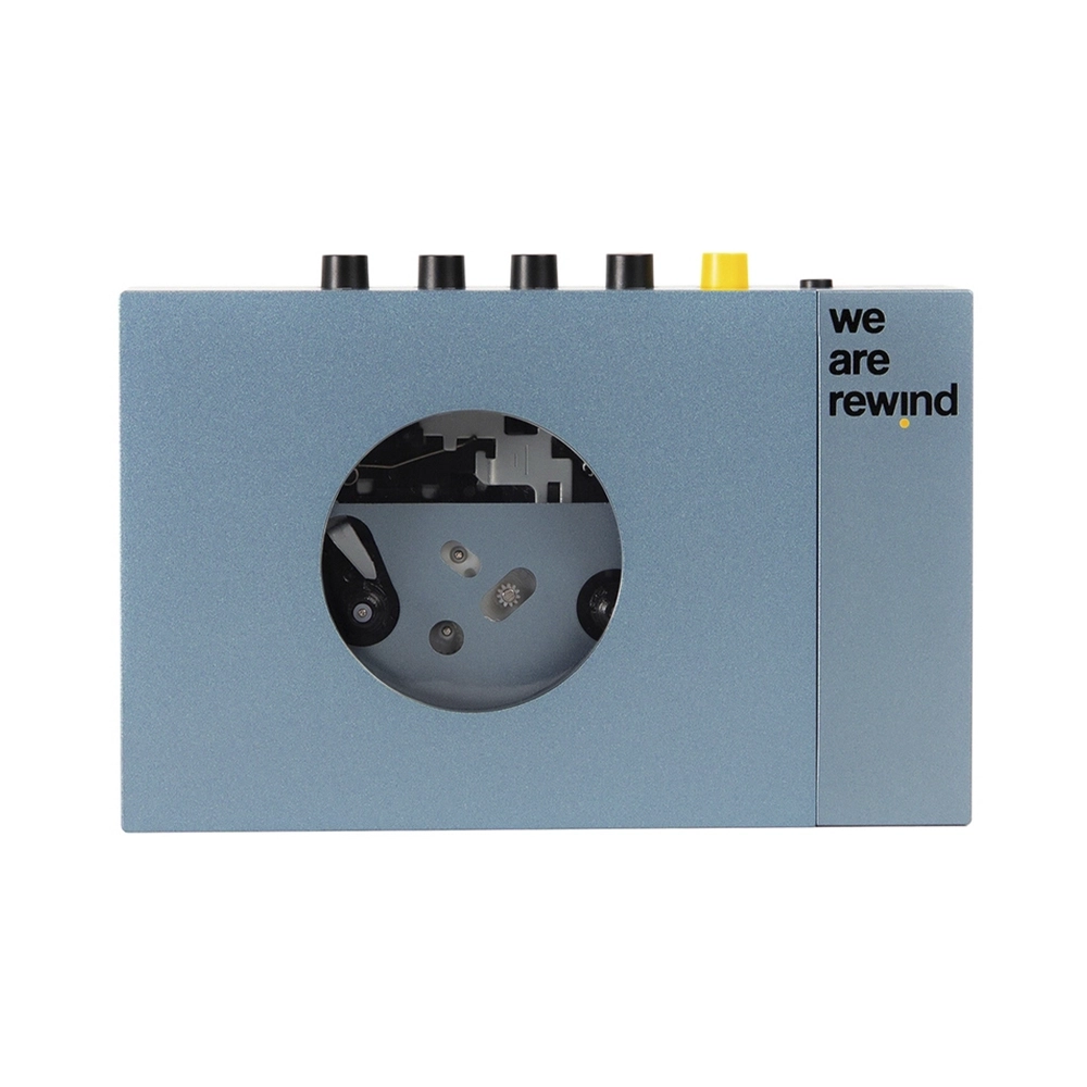 we are rewind Portable BT Kurt Kassettenspieler Blau