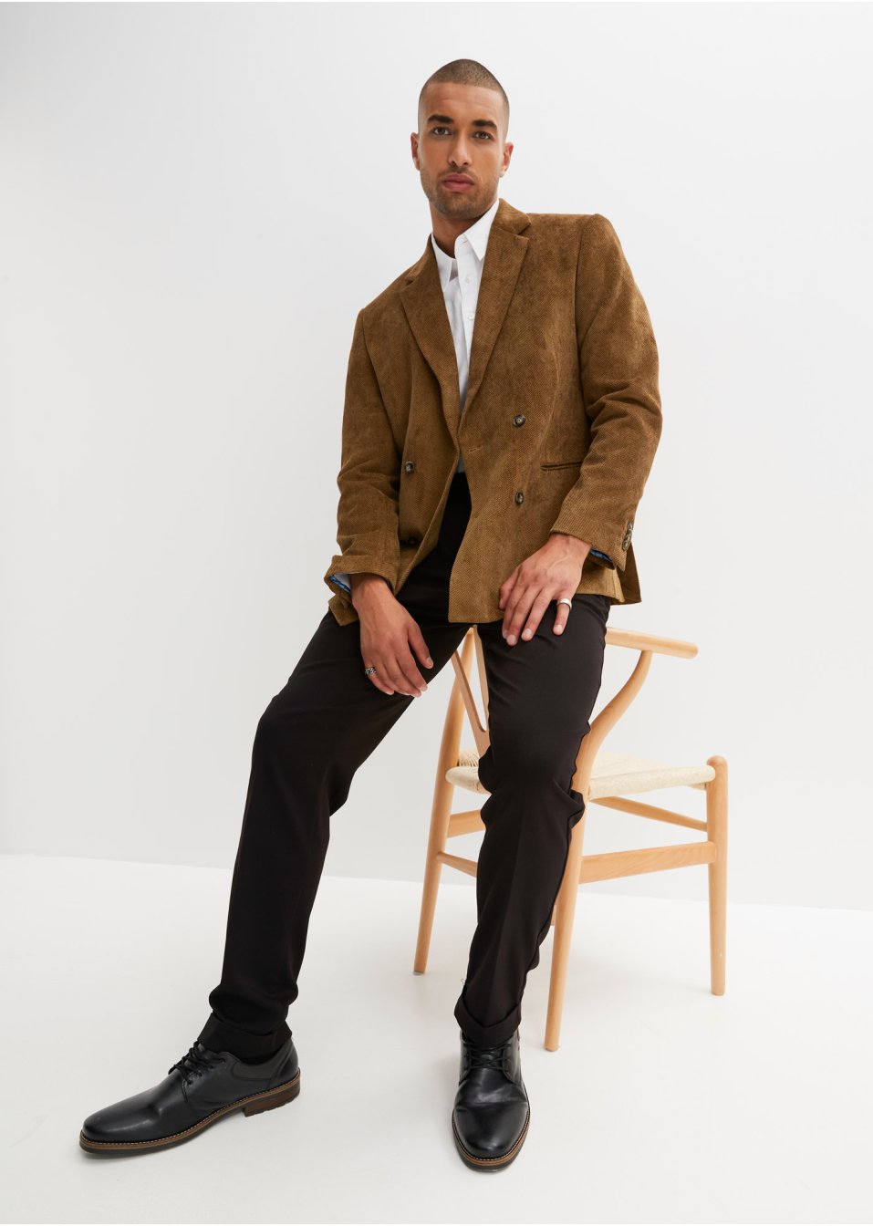 Pantalon à pinces Loose Fit, Tapered