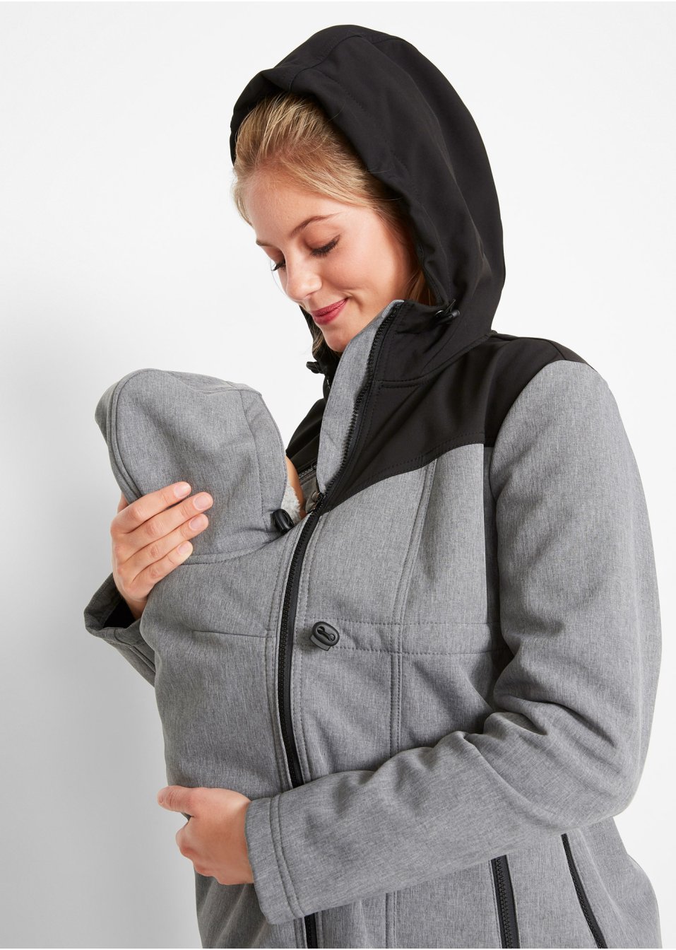 Veste softshell de grossesse et de portage