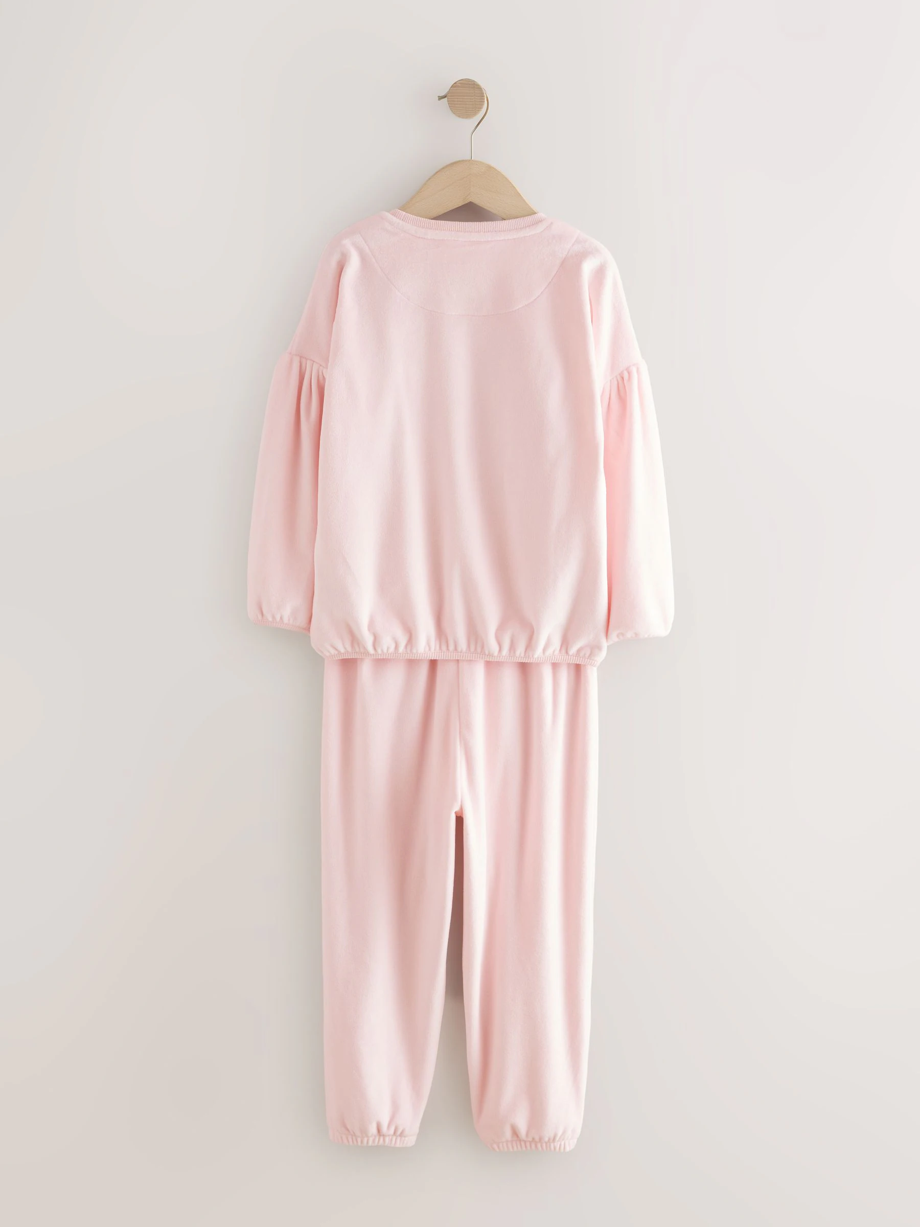 Roze met hart van lovertjes - Behaaglijke fleece pyjama (9 mnd-16 jr)