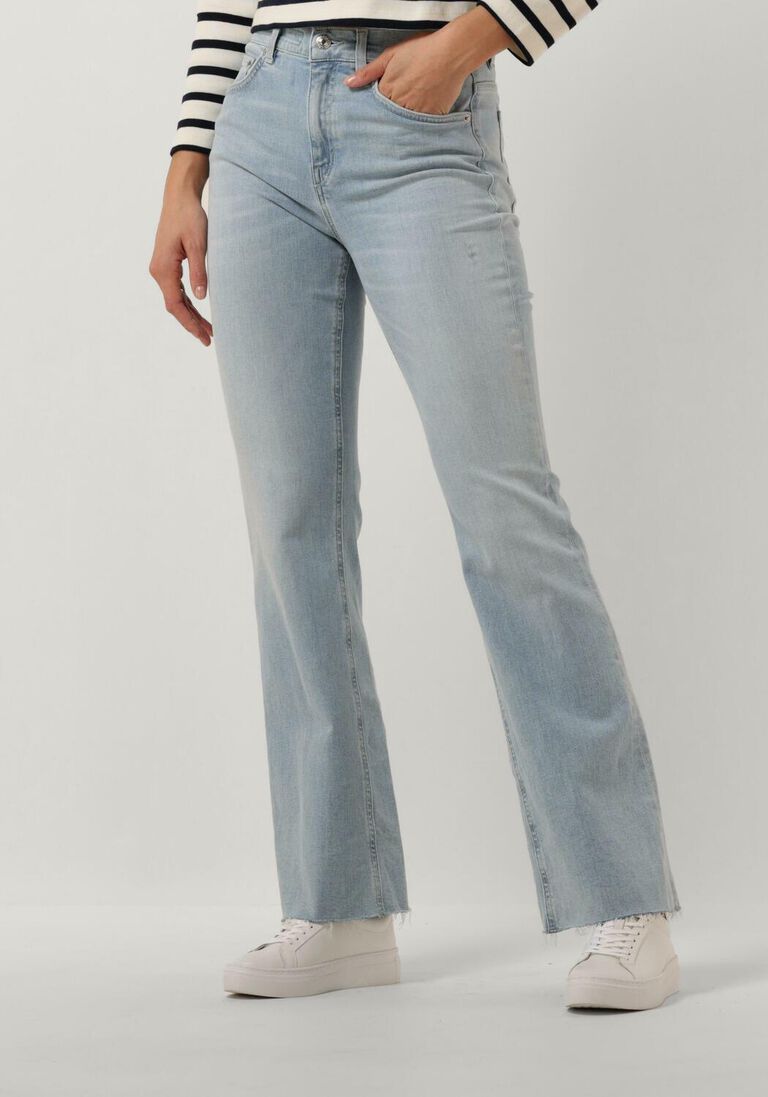 DRYKORN lichtblauwe drykorn flared jeans far