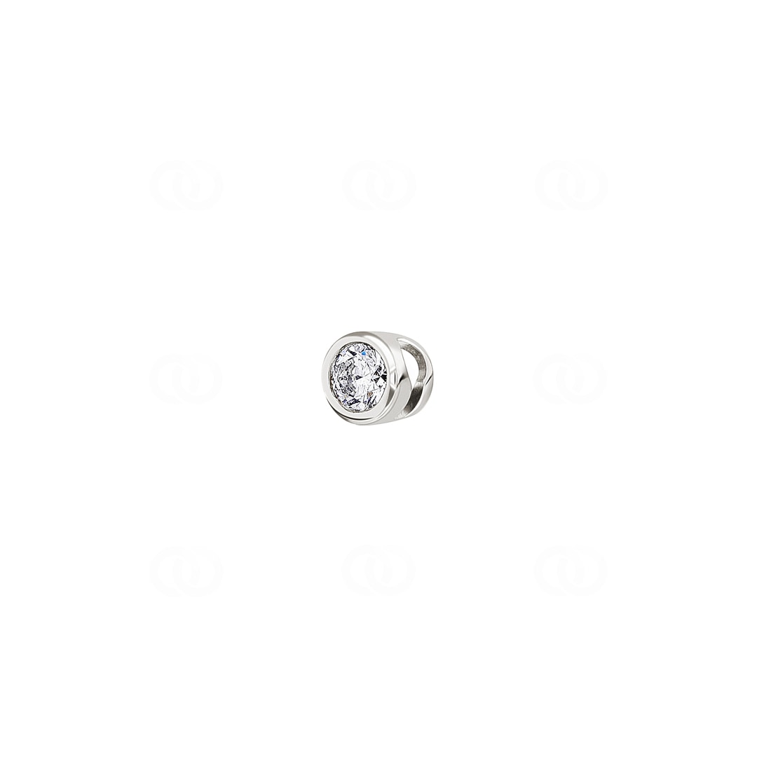Solitär Anhänger 750/18 K Weissgold mit Diamant 0.25ct. H/Si