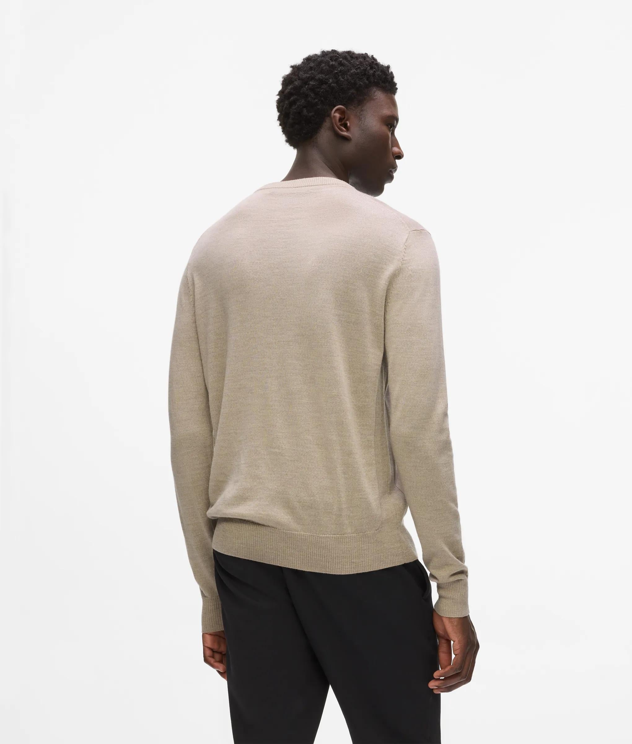 Merinoswol sweater met ronde hals