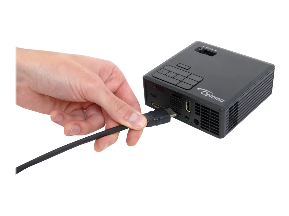 Optoma ML750e - DLP-projektor - LED - 3D - 700 lumen - WXGA (1280 x 800) - 16:10 - 720p