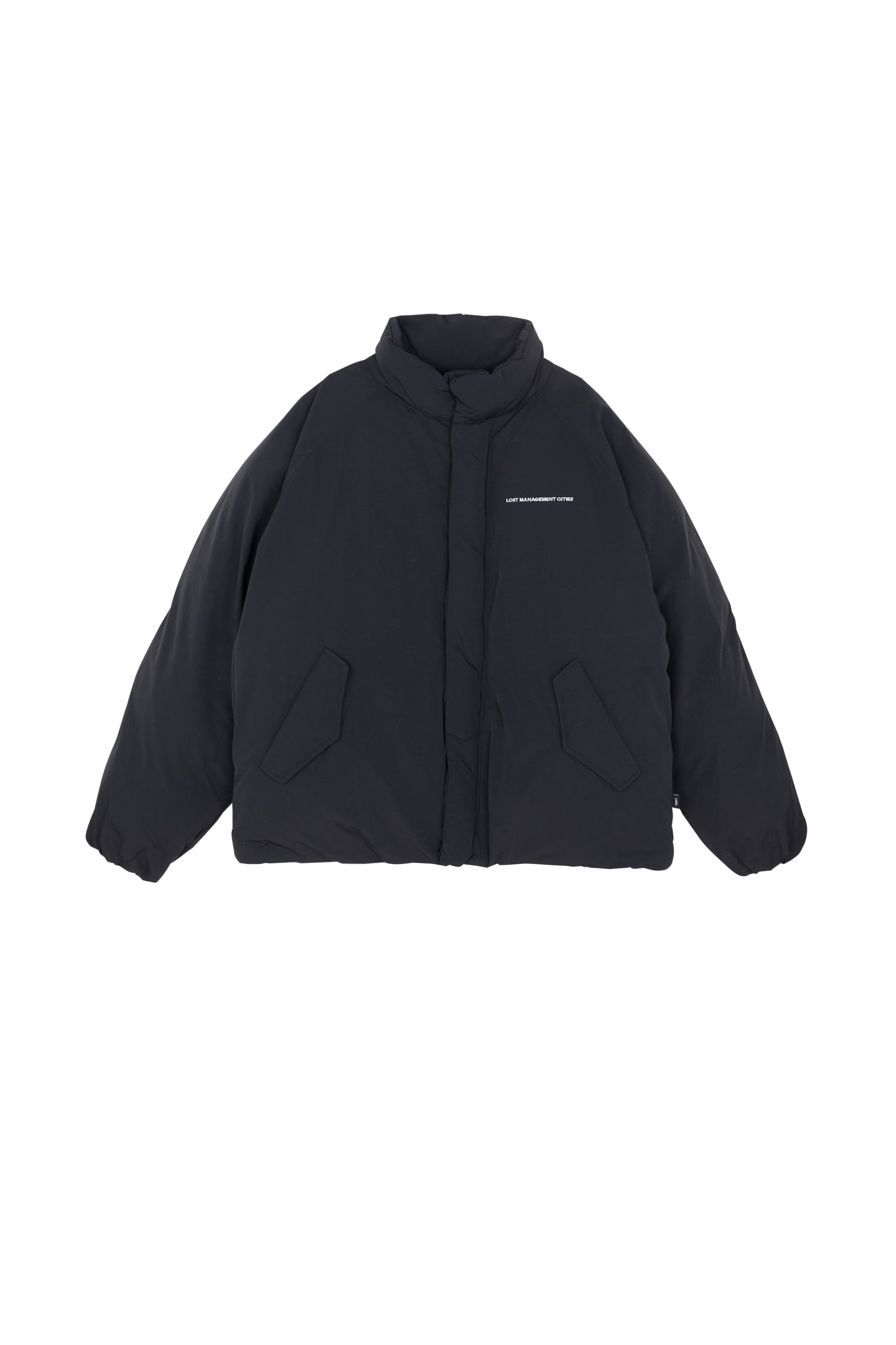 LOST MANAGEMENT CITIES Doudoune CROPPED MILITARY M-65 DOWN PARKA Noir
