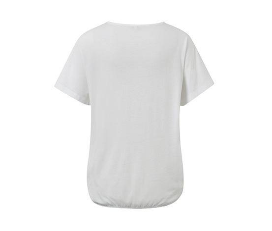 Blusenshirt mit Stickerei, weiß