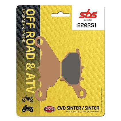 Plaquettes de freins SBS 820RSI Sinter Métal Fritté arrière