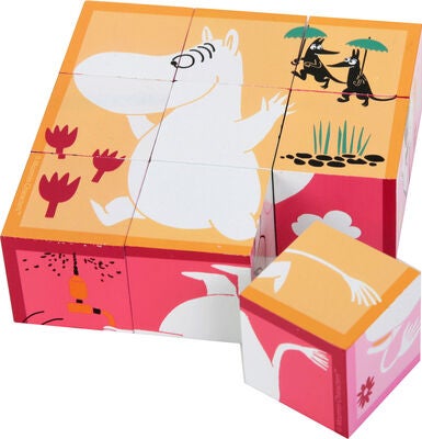 Mummitrollet Kubepuslespill 9 deler