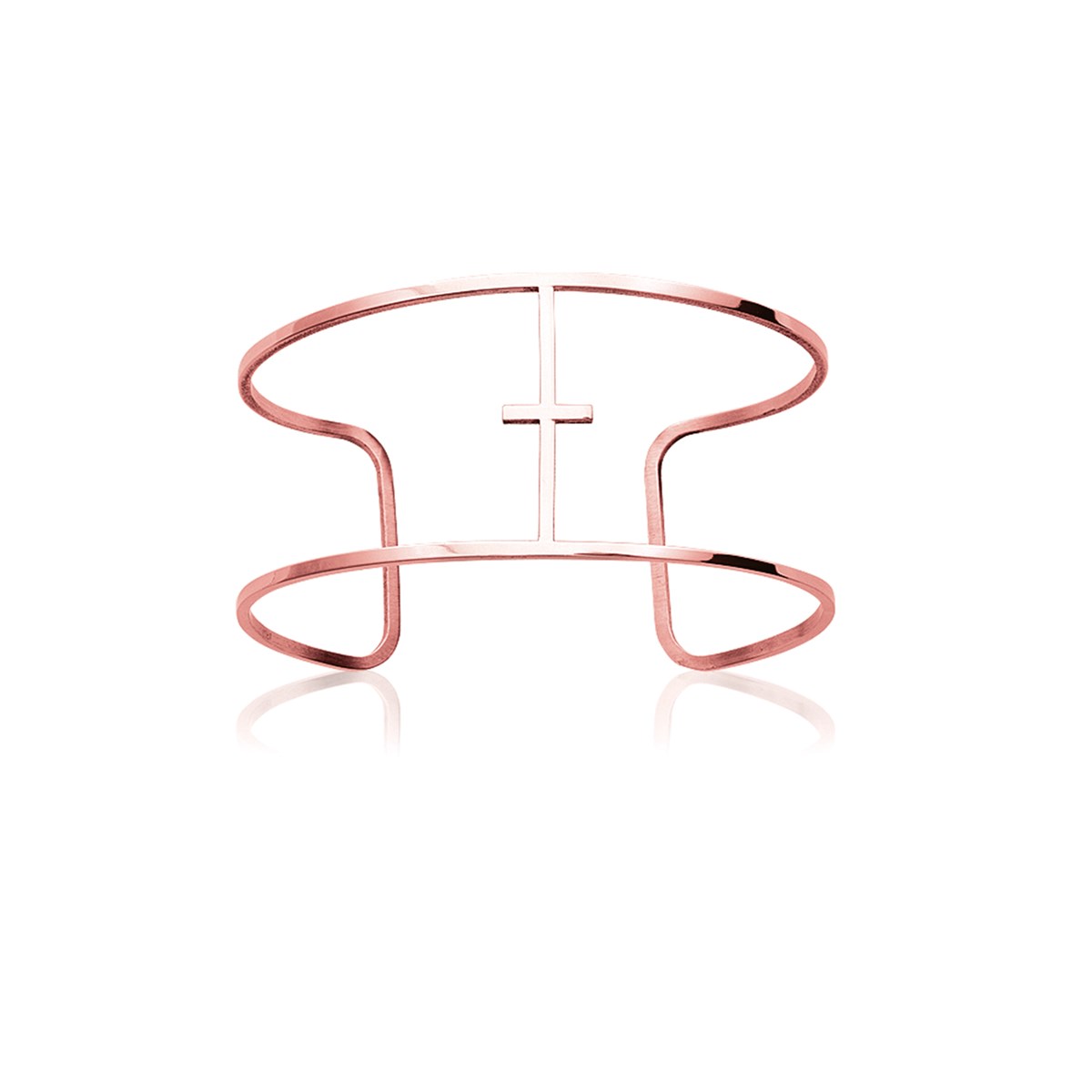 Bracelet femme manchette acier ou acier rose - Lorenzo R