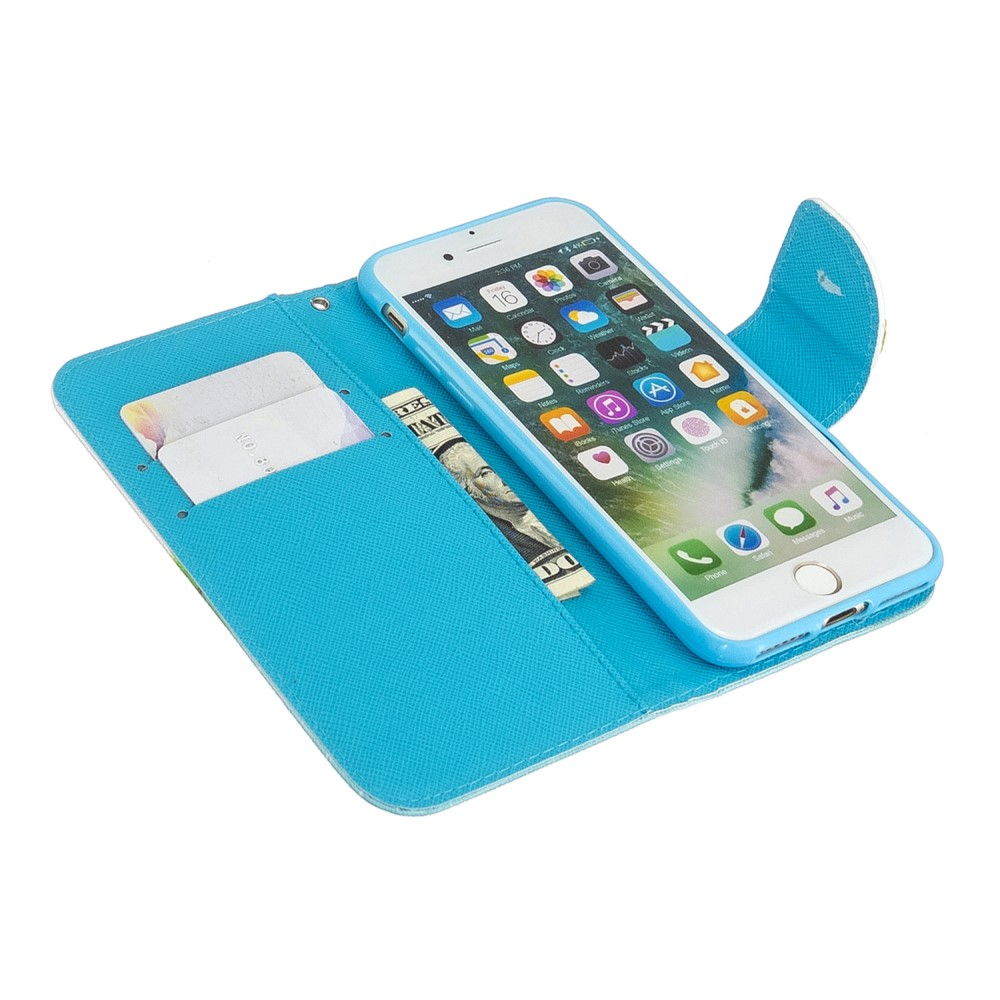 iPhone SE (2022/2020) / 8 / 7 / 6S Leder Tasche - Sonnenuntergang