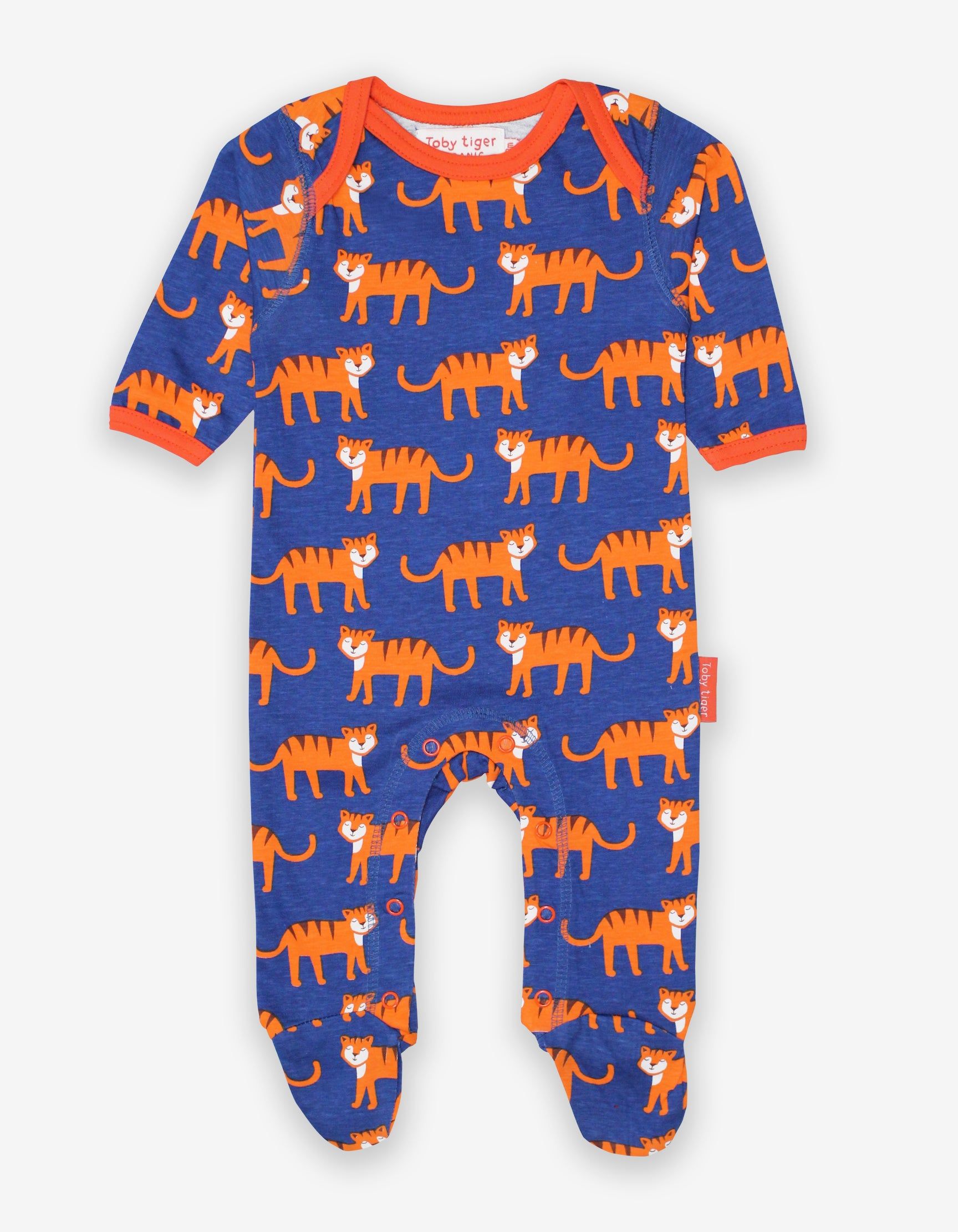 Toby Tiger Baby Strampler im Doppelpack, Tiger Print und gestreift