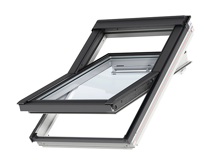 Fenêtre de toit à rotation VELUX Confort Whitefinish - bois peint en blanc L. 78 x H. 98 cm (GGL 2076 MK04)