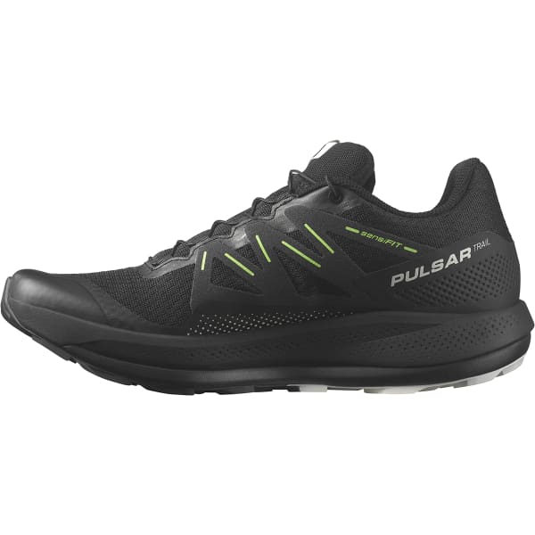 Chaussure trail SALOMON PULSAR TRAIL BLACK/BLACK/GREEN GECKO